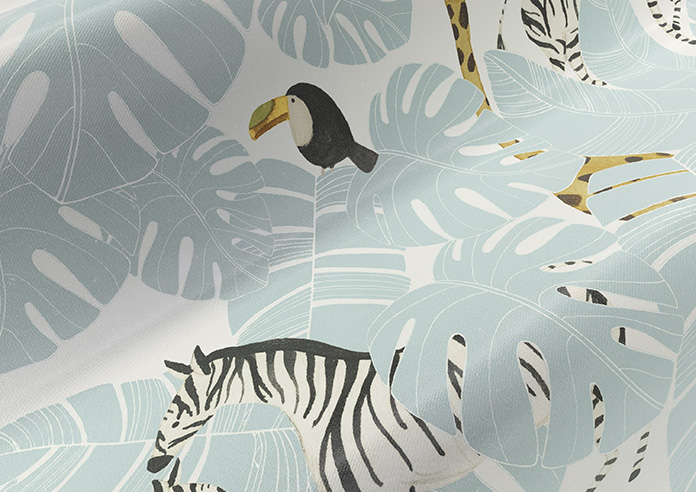 Wild Thing, Powder Blue - Made to Measure Curtains - Image 4